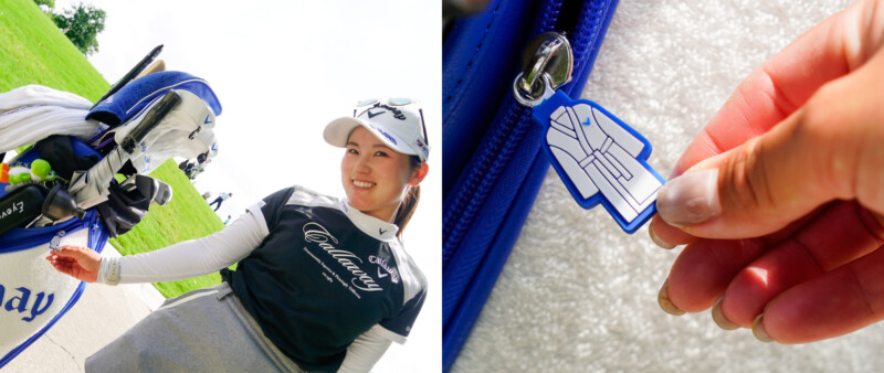女子プロゴルファー西村優菜選手サイン入り キャディバッグ